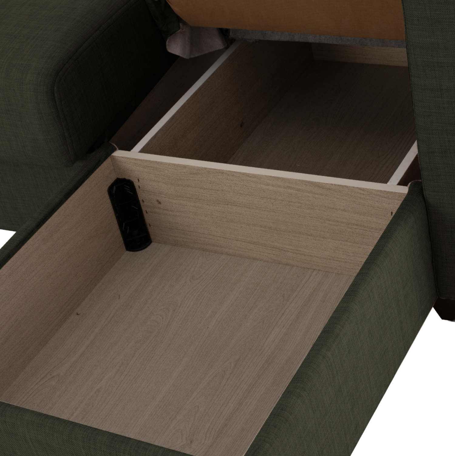 ΚΑΝΑΠΕΣ ΚΡΕΒΑΤΙ GHUFRAN ΓΩΝΙΑ ΑΝΑΣΤΡΕΨΙΜΗ DARK OLIVE ΜΕ ΑΠΟΘΗΚΕΤΙΚΟ ΧΩΡΟ HM3244.05 202x140x78Yεκ.