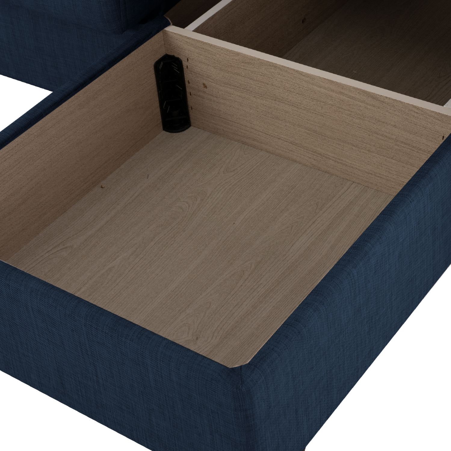 ΚΑΝΑΠΕΣ ΚΡΕΒΑΤΙ GHUFRAN ΓΩΝΙΑ ΑΝΑΣΤΡΕΨΙΜΗ ΜΠΛΕ HM3244.07 ΜΕ ΑΠΟΘΗΚΕΤΙΚΟ ΧΩΡΟ 202x140x78Yεκ.