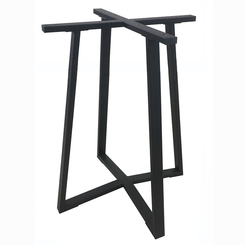 BISTRO ΜΕΣΑΙΟΥ ΥΨΟΥΣ 60X60X93εκ. ΒΑΣΗ ΜΕΤΑΛΛΙΚΗ ΜΕ ΡΕΓ/ΡΟΥΣ ΜΑΥΡΗ