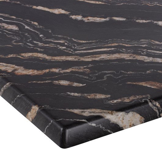 ΕΠΙΦΑΝΕΙΑ ΤΡΑΠΕΖΙΟΥ WERZALIT 80Χ80Χ3.5εκ. BLACK GOLD MARBLE HM5231.15