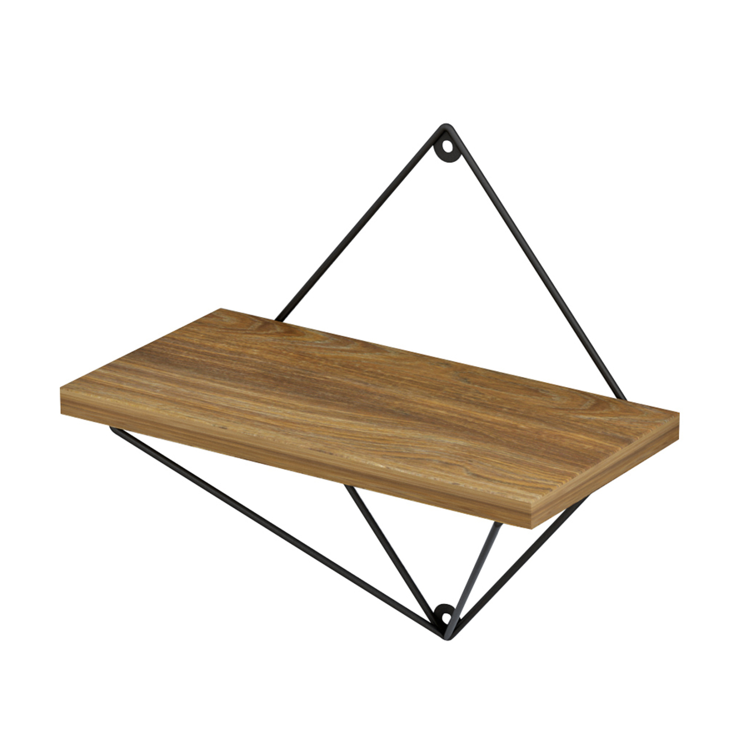 ΣΕΤ ΡΑΦΙΑ ΤΟΙΧΟΥ ZANNARD HM8929.11 ΜΕΤΑΛΛΟ ΜΑΥΡΟ-ΜΕΛΑΜΙΝΗ ΦΥΣΙΚΟ 30x14x30Υ εκ.