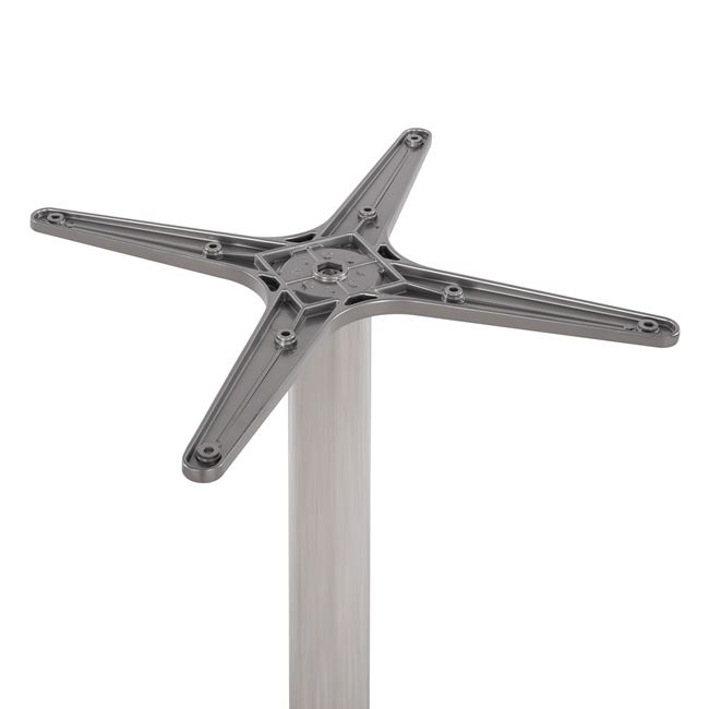 ΒΑΣΗ ΑΛΟΥΜΙΝΙΟΥ HM460.03 ΧΡΩΜΙΟΥ 66Χ66Χ72Υεκ. ΜΕ ΣΤΑΥΡΟ 48Χ48εκ.