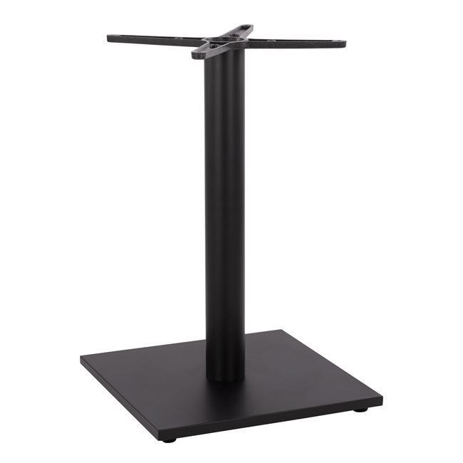 ΒΑΣΗ ΜΕΤΑΛΛΙΚΗ ΜΑΥΡΗ ΜΑΤ 45Χ45Χ72εκ. ΜΕ ΣΤΑΥΡΟ 46Χ46 ΚΑΙ ΡΕΓΟΥΛΑΤΟΡΟΥΣ HM438