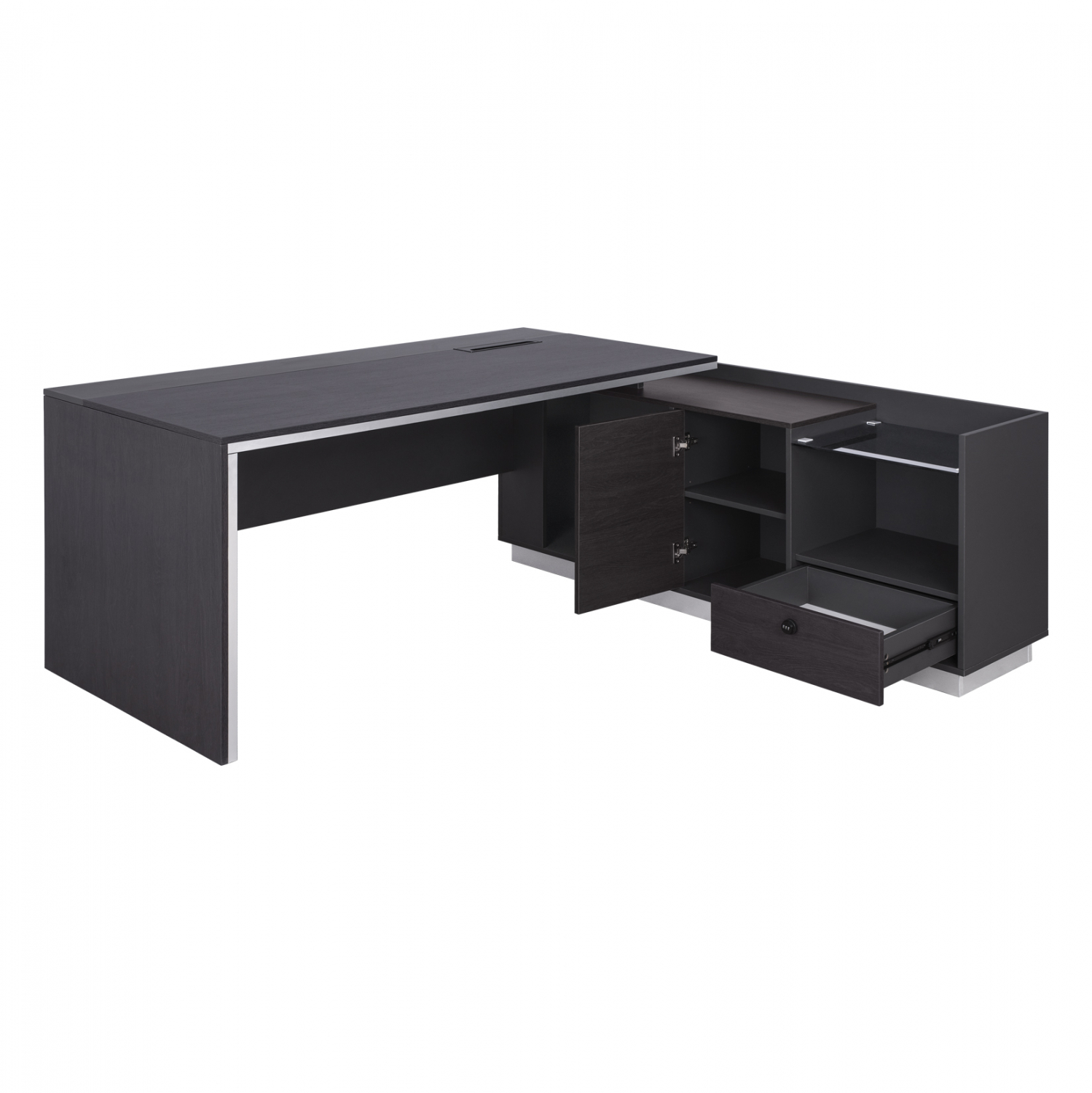 ΓΡΑΦΕΙΟ ΕΠΑΓΓΕΛΜΑΤΙΚΟ ΔΕΞΙΑ ΓΩΝΙΑ ROSEWOOD HM2112R 200X160X76Υ εκ.