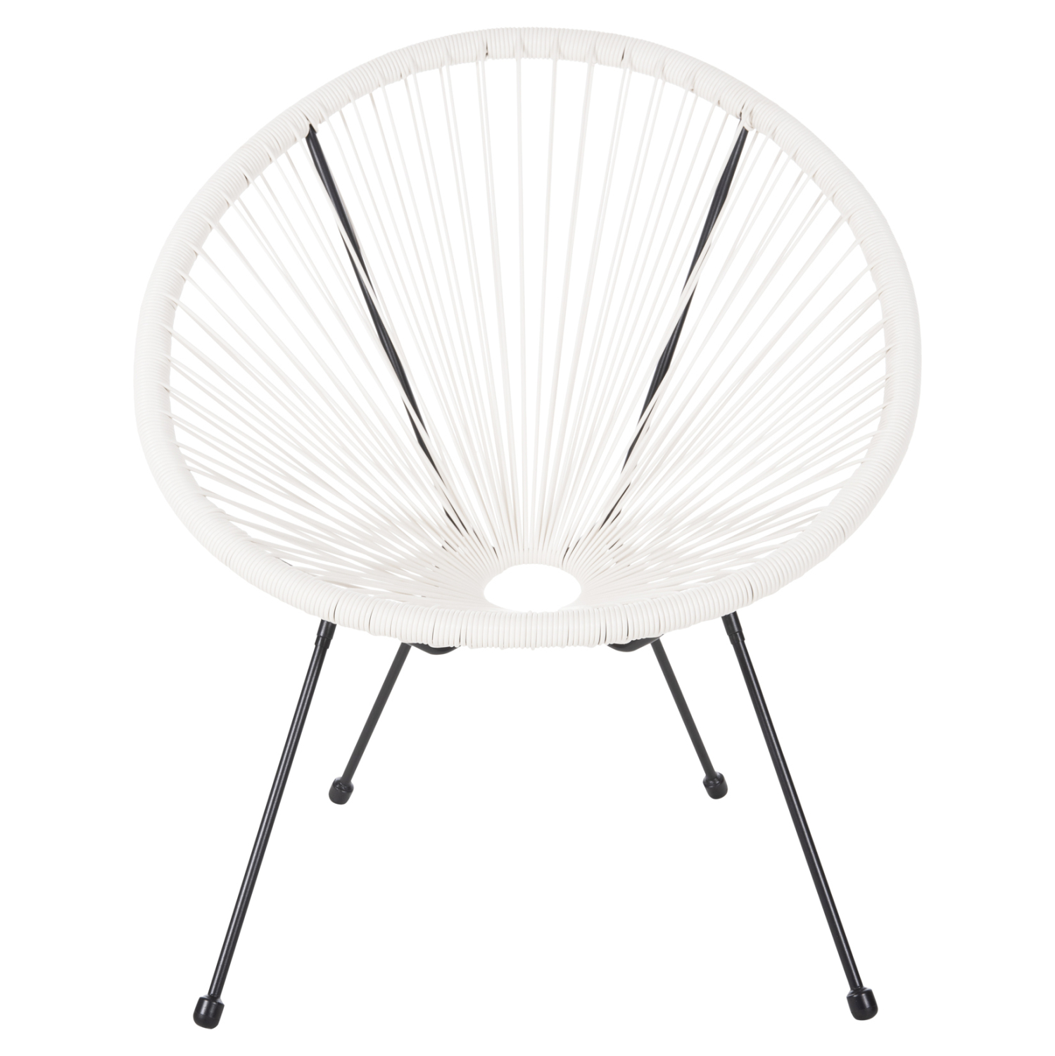 ΠΟΛΥΘΡΟΝΑ HM5872.12 ΤΥΠΟΥ ΦΩΛΙΑ ΜΕΤΑΛ. ACAPULCO ΜΑΥΡΗ-ΛΕΥΚΟ ΣΥΝΘ.RATTAN 71x72x80Υεκ