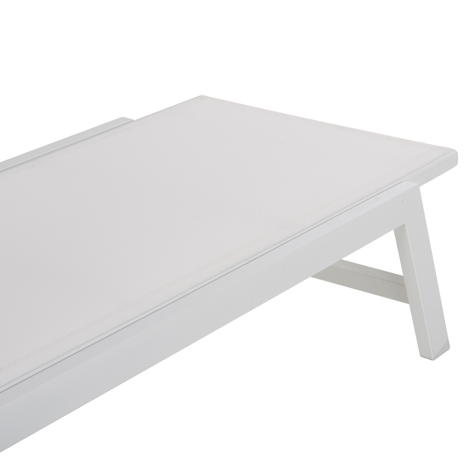 ΞΑΠΛΩΣΤΡΑ ΑΛΟΥΜΙΝΙΟΥ ΜΕ ΜΑΞΙΛΑΡΙ RABIA HM5982.01 ΣΕ ΛΕΥΚΟ 191,5x60x89,5Υεκ.