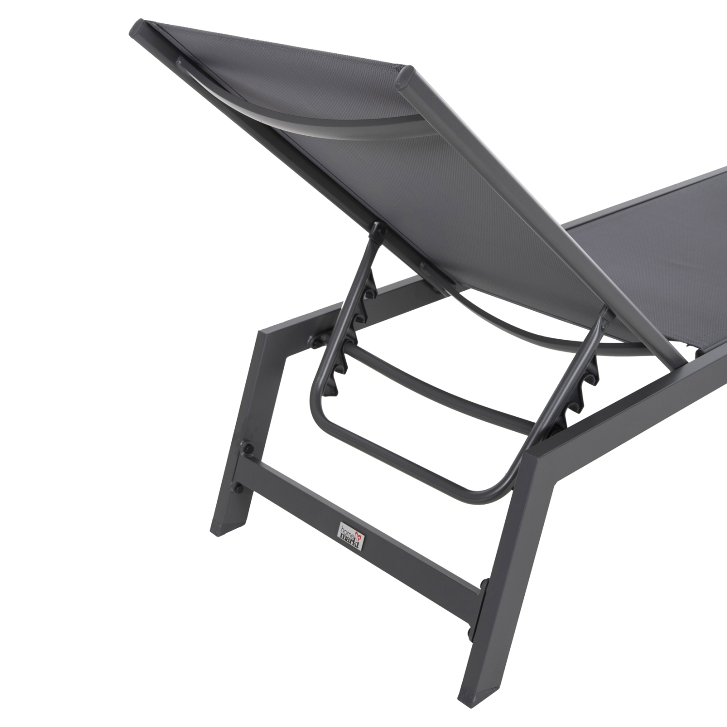 ΞΑΠΛΩΣΤΡΑ ΑΛΟΥΜΙΝΙΟΥ ΜΕ ΜΑΞΙΛΑΡΙ RABIA HM5982.03 ΣΕ ΑΝΘΡΑΚΙ 191,5x60x89,5Υεκ.