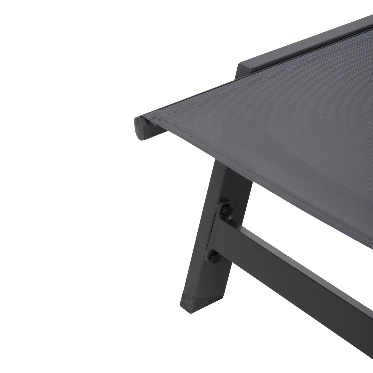 ΞΑΠΛΩΣΤΡΑ ΑΛΟΥΜΙΝΙΟΥ ΜΕ ΜΑΞΙΛΑΡΙ RABIA HM5982.03 ΣΕ ΑΝΘΡΑΚΙ 191,5x60x89,5Υεκ.