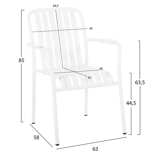 ΠΟΛΥΘΡΟΝΑ ΑΛΟΥΜΙΝΙΟΥ RACHEL HM6088.02 ΛΕΥΚΗ 63x58x85Υεκ.