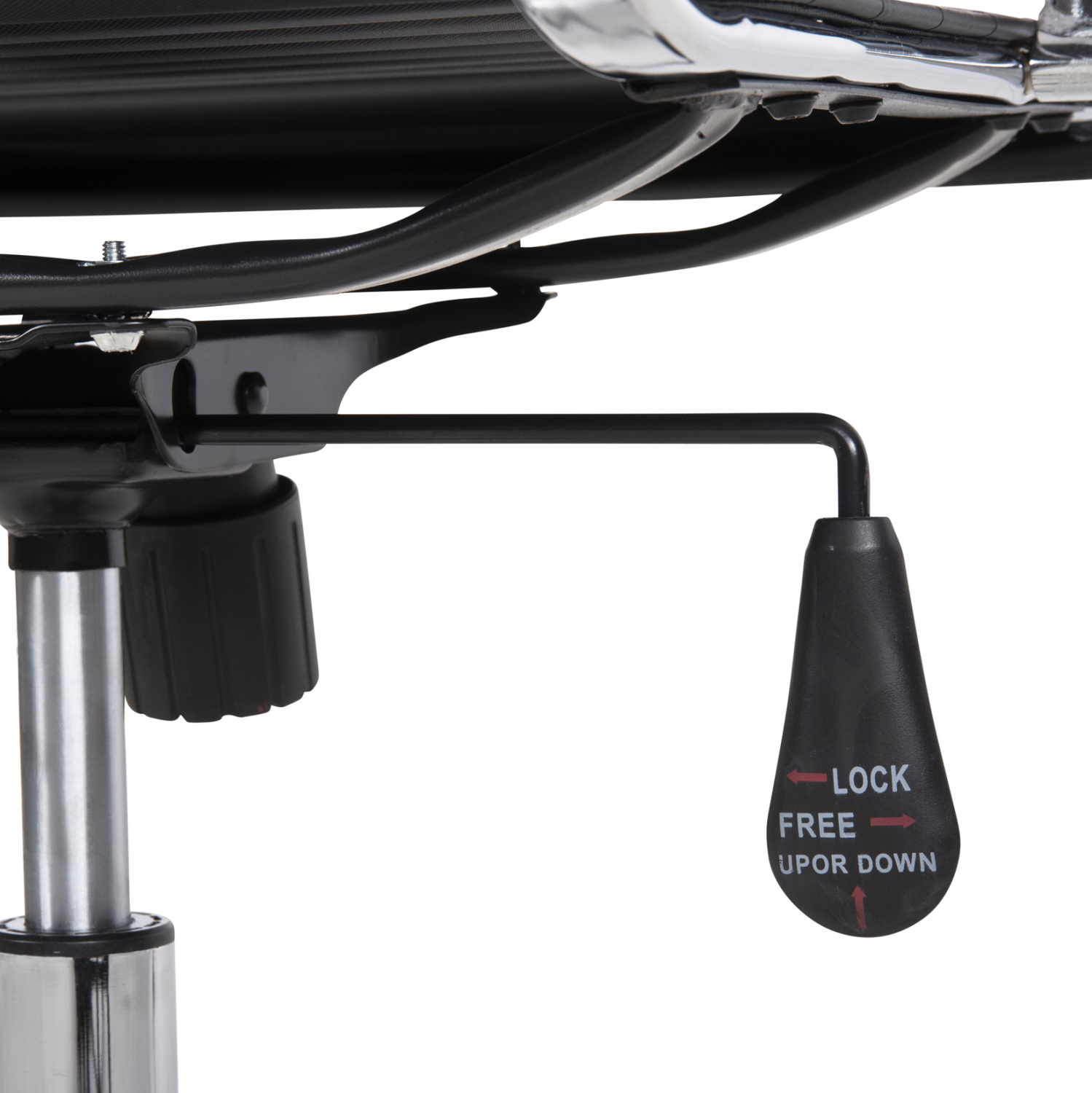 ΚΑΡΕΚΛΑ ΓΡΑΦΕΙΟΥ HM1059.31 ΜΑΥΡΟ PU BOSS ΔΙΕΥΘΥΝΤΟΥ ΠΟΔΙ ΧΡΩΜΙΟΥ 53x57x109Υεκ.