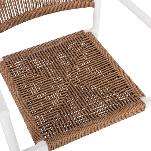 ΠΟΛΥΘΡΟΝΑ ΑΛΟΥΜΙΝΙΟΥ STER HM5786.11 ΛΕΥΚΗ-ΣΥΝΘ.RATTAN ΜΠΕΖ 55,5x53x78Υεκ.