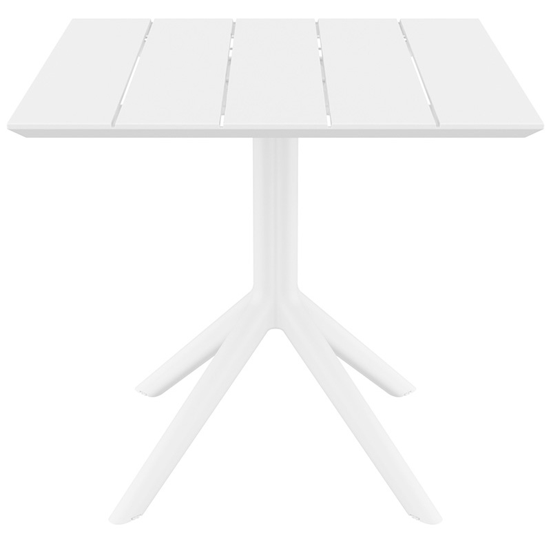 PARIS WHITE 80X80X74εκ. ΤΡΑΠΕΖΙ ΠΟΛ/ΝΙΟΥ