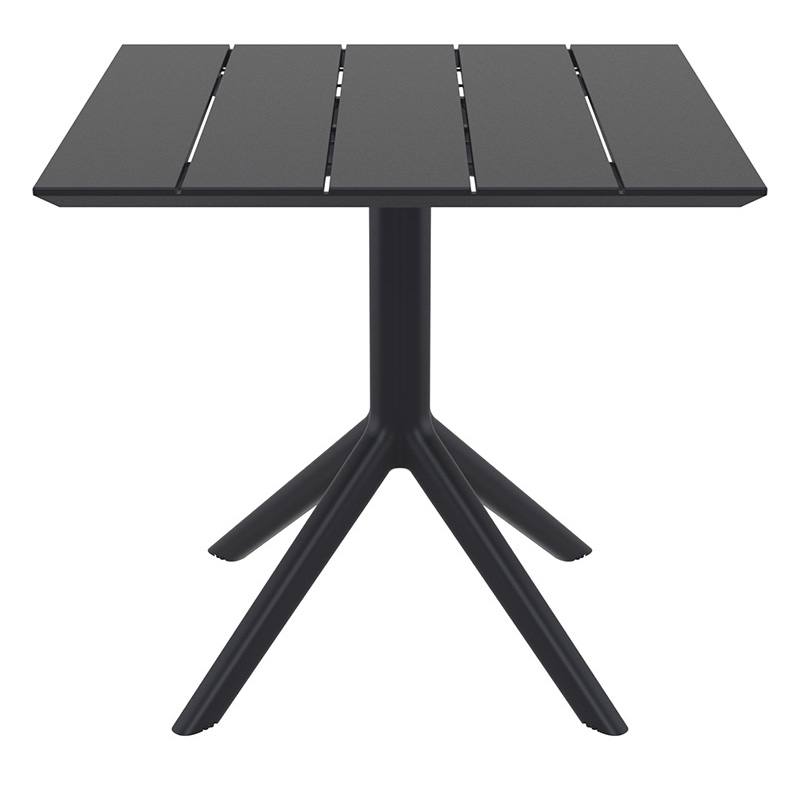 PARIS BLACK 80X80X74εκ. ΤΡΑΠΕΖΙ ΠΟΛ/ΝΙΟΥ