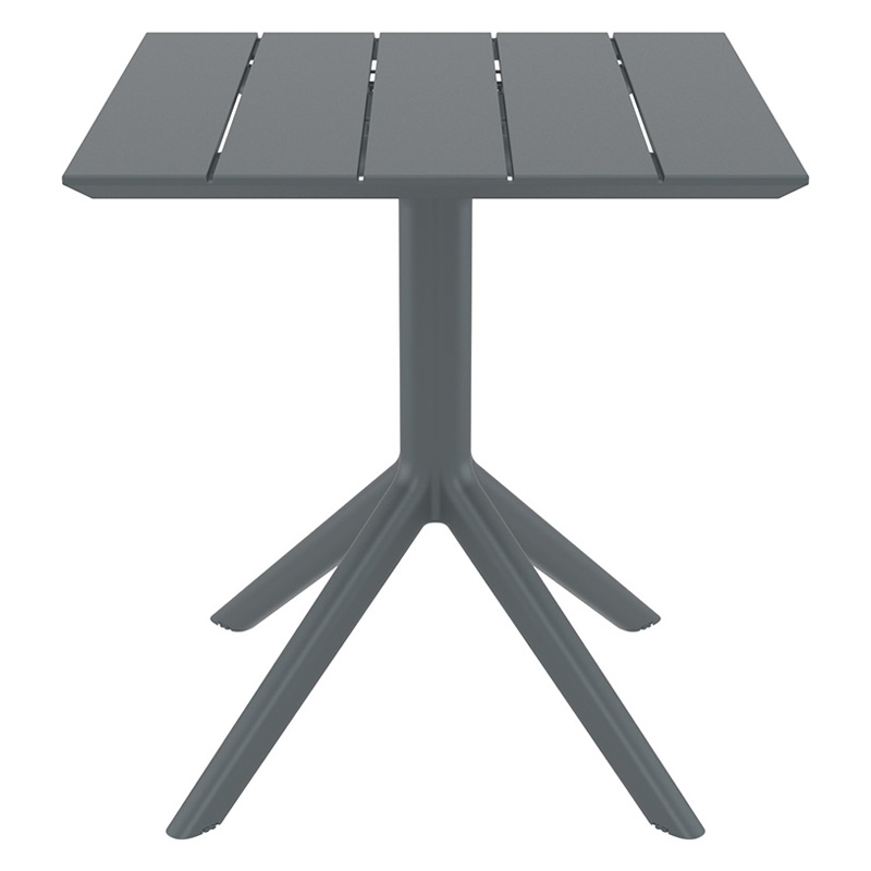 PARIS DARK GREY 70X70X74εκ. ΤΡΑΠΕΖΙ ΠΟΛ/ΝΙΟΥ