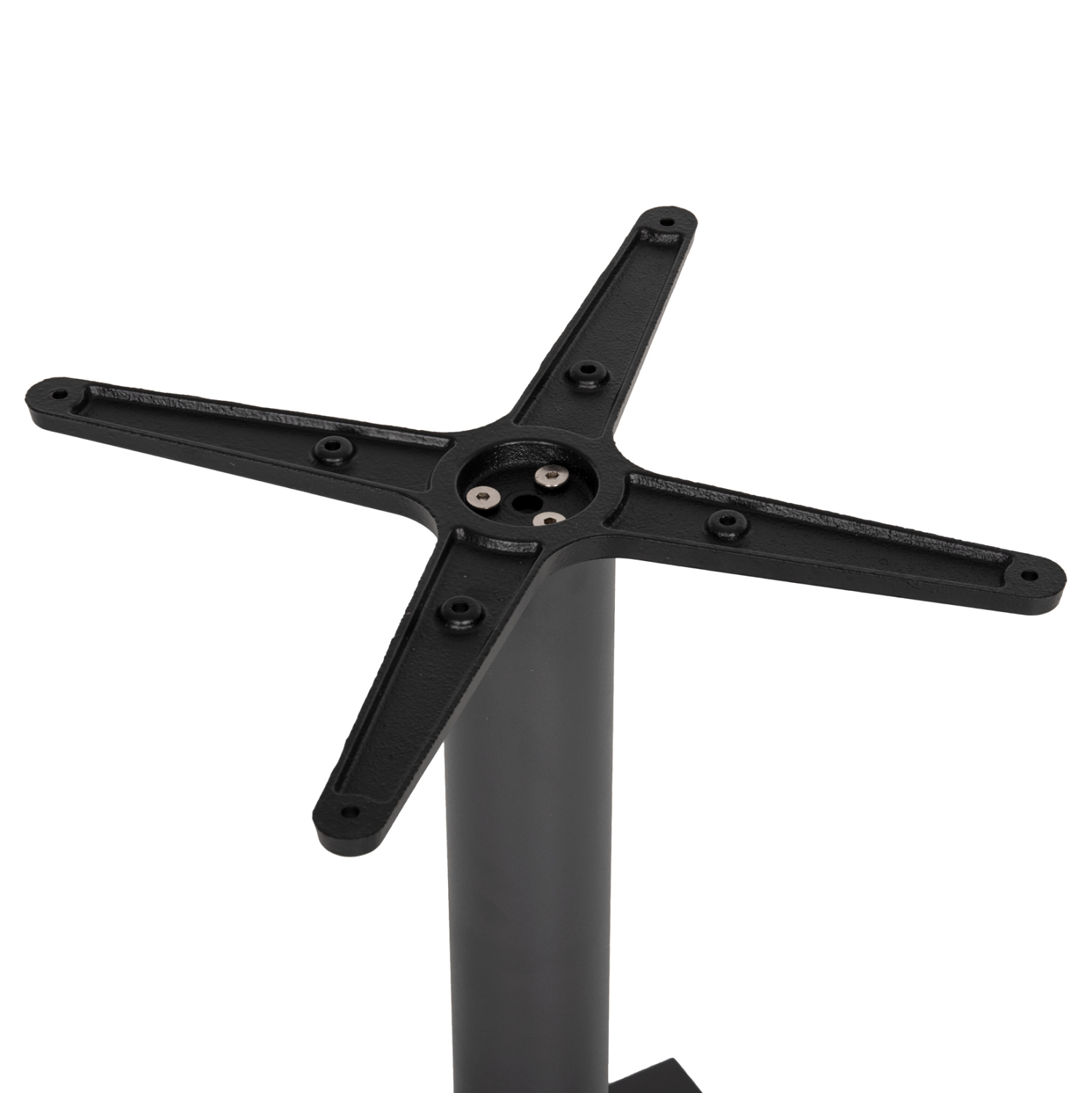 ΒΑΣΗ ΤΡΑΠΕΖΙΟΥ ΜΕΤΑΛΛΙΚΗ ΓΚΡΙ ΜΑΤ 46Χ46Χ72Yεκ. ΜΕ ΣΤΑΥΡΟ 46Χ46 ΚΑΙ ΡΕΓΟΥΛΑΤΟΡΟΥΣ HM438.20