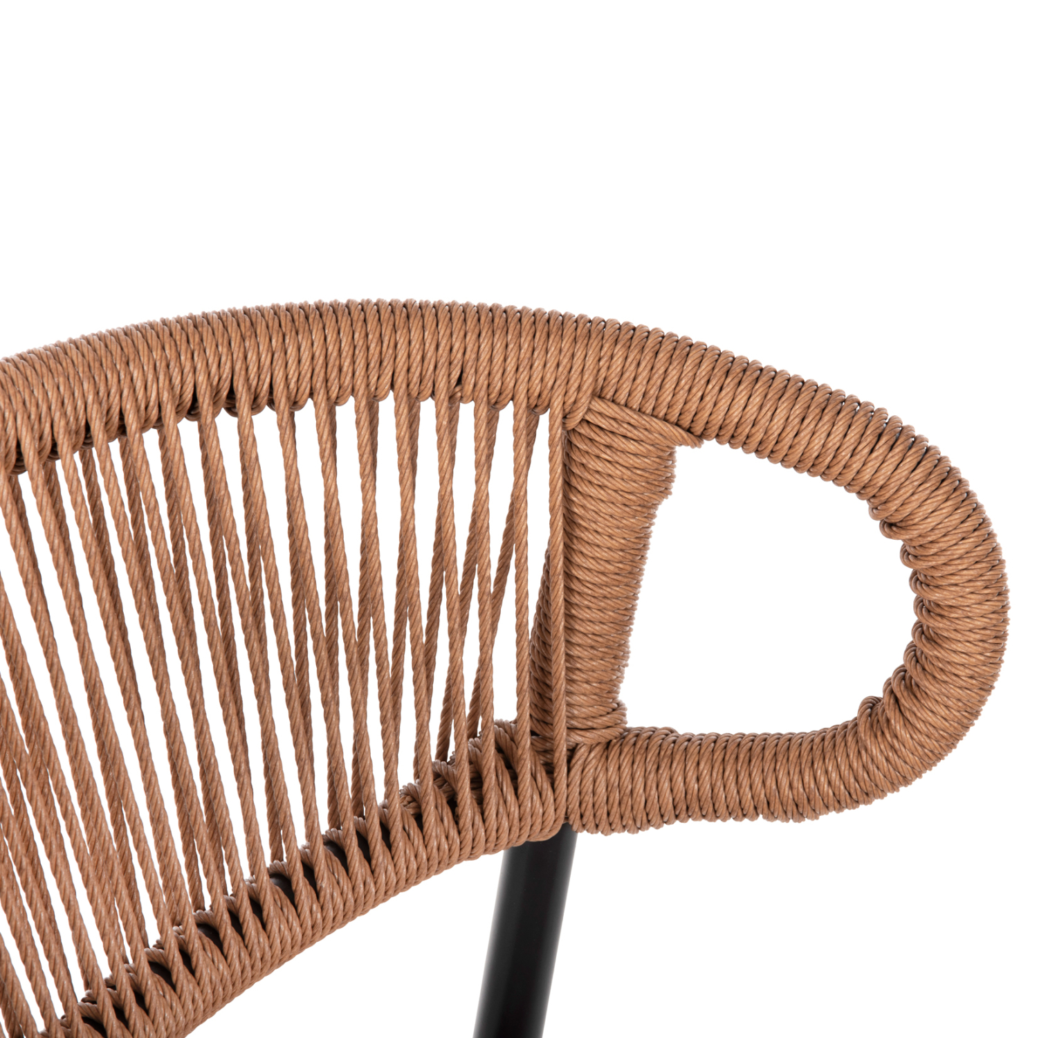 ΣΚΑΜΠΟ ΜΠΑΡ ΜΕΣ.ΥΨΟΥΣ EULO HM6087.03 ΑΛΟΥΜΙΝΙΟ ΜΑΥΡΟ-ΣΥΝΘ.RATTAN 60x56,5x99Υεκ.