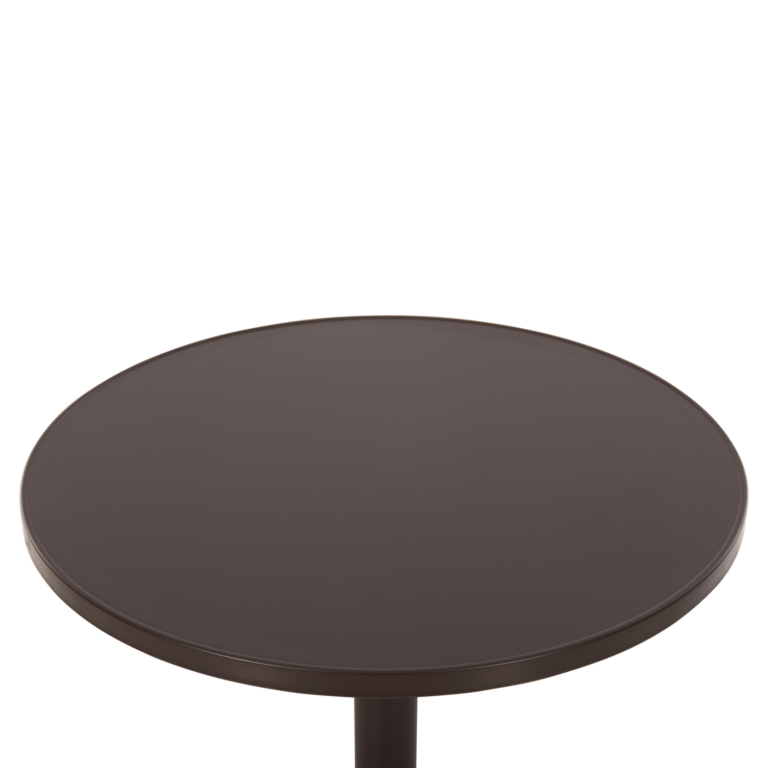 ΤΡΑΠΕΖΙ ΣΤΡΟΓΓΥΛΟ GOSS HM5974.02 ΑΛΟΥΜΙΝΙΟ ΚΑΦΕ Φ60x70Υεκ.