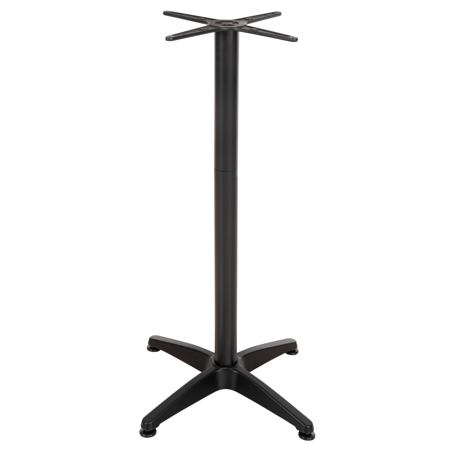 ΒΑΣΗ ΜΠΑΡ ΑΛΟΥΜΙΝΙΟΥ 4ΝΥΧΗ 66X66X109Υεκ. ΜΕ ΣΤΑΥΡΟ 44x44εκ. HM450.03 ΜΑΥΡΗ