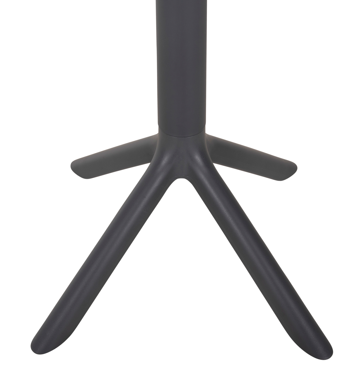 ΤΡΑΠΕΖΙ ΜΠΑΡ ΣΤΡΟΓΓΥΛΟ TERRIN HM6126.20 ΠΟΛΥΠΡΟΠΥΛΕΝΙΟ ΓΚΡΙ Φ60x106Υεκ.