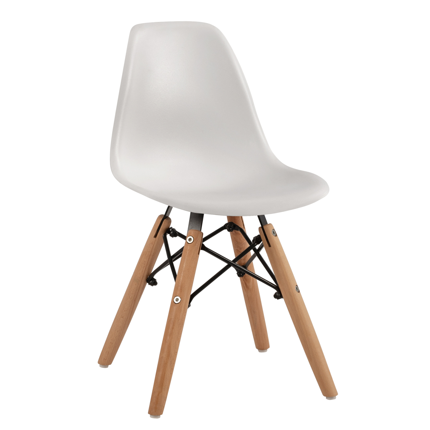 ΚΑΡΕΚΛΑ TWIST KID HM8453.01 ΞΥΛΙΝΑ ΠΟΔΙΑ Κ ΚΑΘΙΣΜΑ PP ΛΕΥΚΟ 31x34x55.5Υεκ