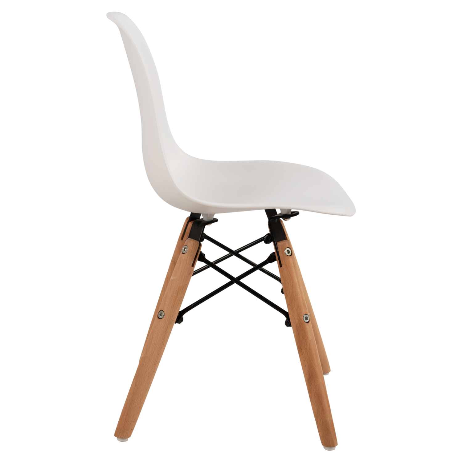 ΚΑΡΕΚΛΑ TWIST KID HM8453.01 ΞΥΛΙΝΑ ΠΟΔΙΑ Κ ΚΑΘΙΣΜΑ PP ΛΕΥΚΟ 31x34x55.5Υεκ