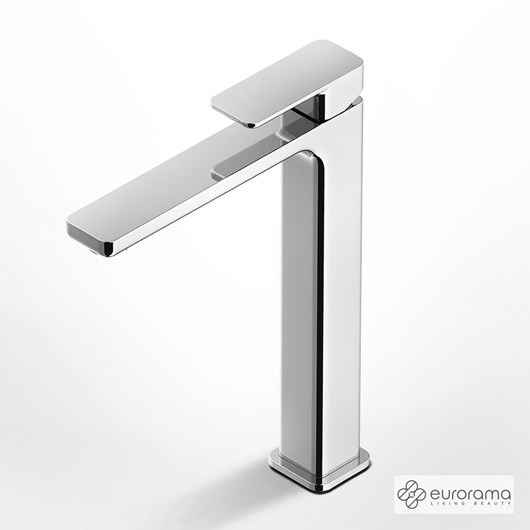 Μπαταρία Νιπτήρα Υψηλή με Βαλβίδα Clic-Clac Quadra Eurorama Chrome