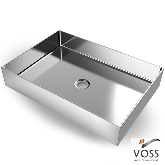 Νιπτήρας Αldo 55x38 voss Inox Brushed