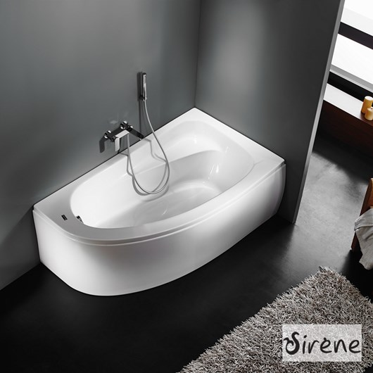 Μπανιέρα Ακρυλική MARINA 160x90 Right, Sirene White