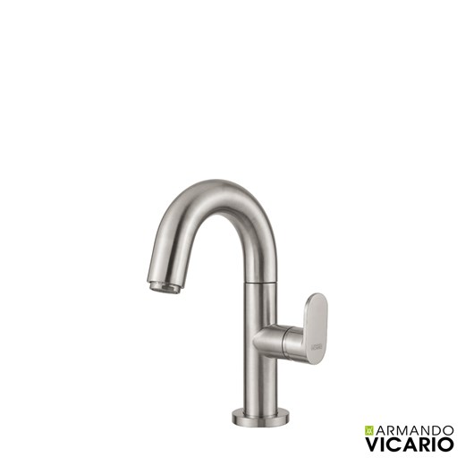 Μπαταρία Νιπτήρα με Βαλβίδα Clic-Clac Slim Vicario Inox