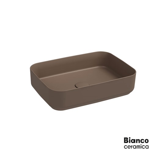 Νιπτήρας Πορσελάνης 50x36 Bianco Ceramica taupe Matt