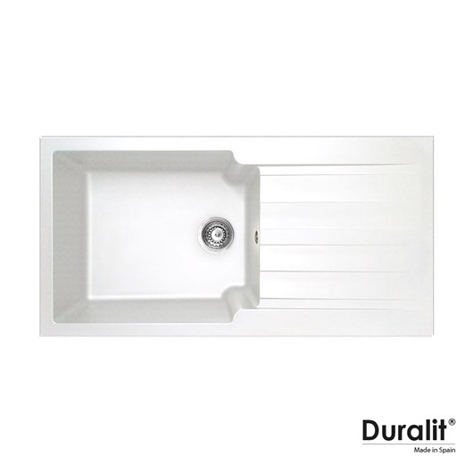 Νεροχύτης Κουζίνας Συνθετικός 100x50 Duralit White