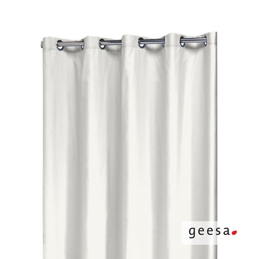 Κουρτίνα ντους coloris polyester/cotton 180x200 εκ. Geesa White