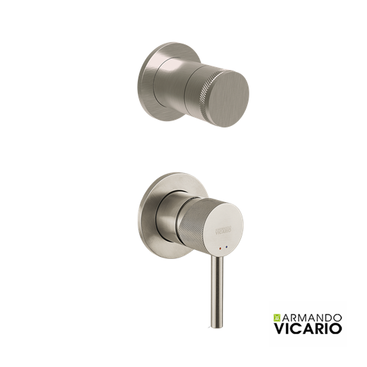 Μίκτης Εντοιχισμού 3 εξόδων INDUSTRIAL VICARIO, Inox Finish