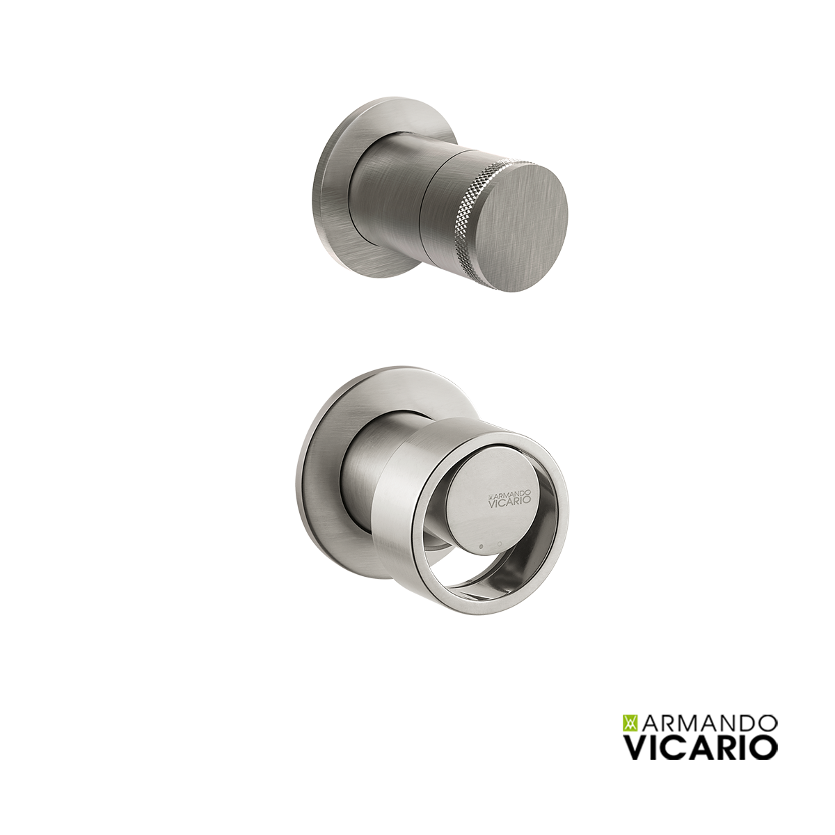 Μίκτης Εντοιχισμού 3 εξόδων HALO VICARIO, Inox Finish