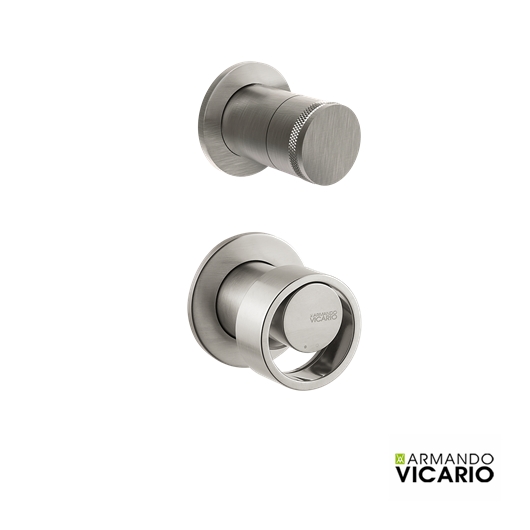 Μίκτης Εντοιχισμού 3 εξόδων HALO VICARIO, Inox Finish