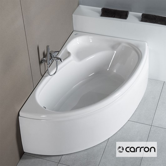 Μπανιέρα Ακρυλική Caronite DOVE 1550x950 Left, Carron Bath White