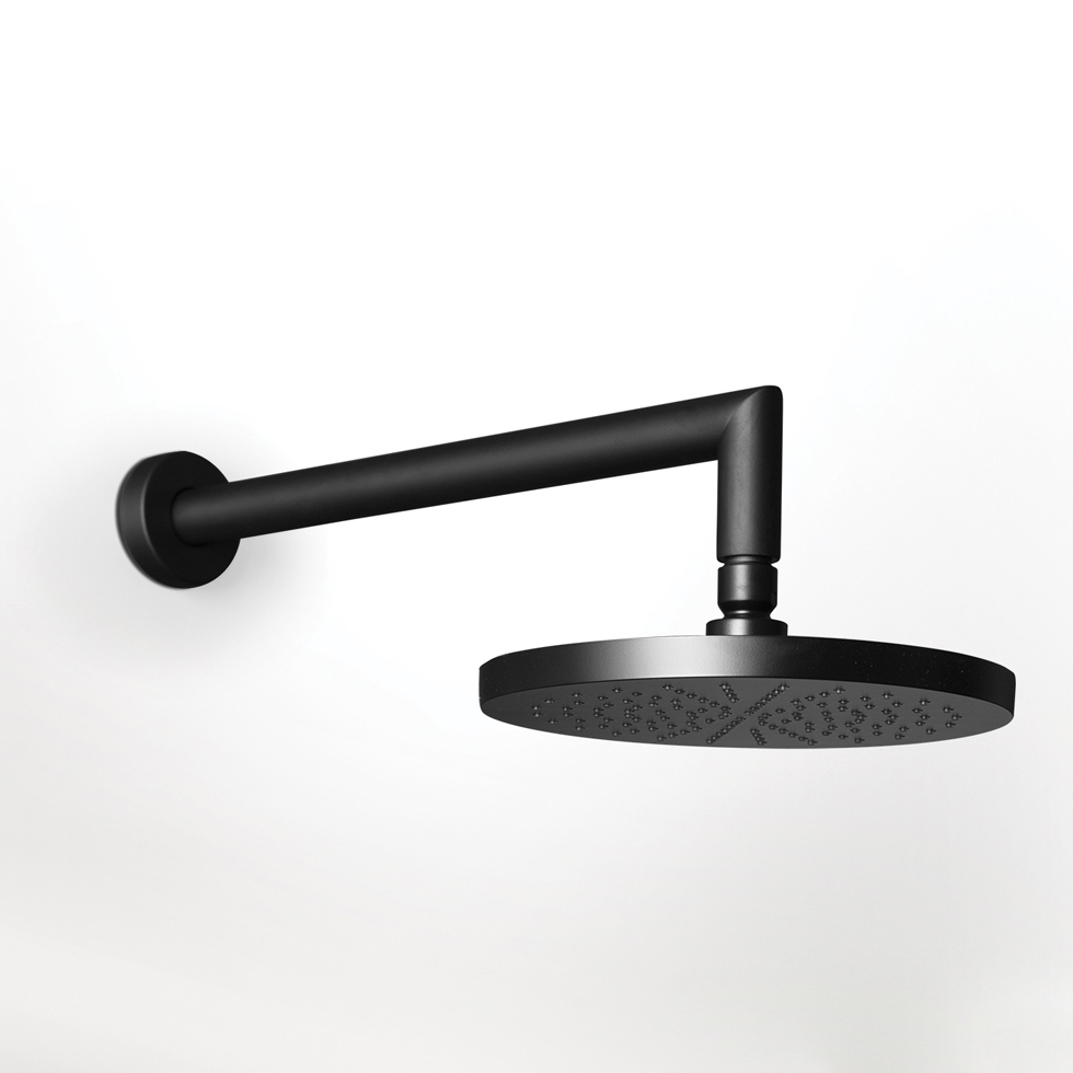 Κεφαλή Ντους Φ20εκ. με μπράτσο τοίχου, Black Matt