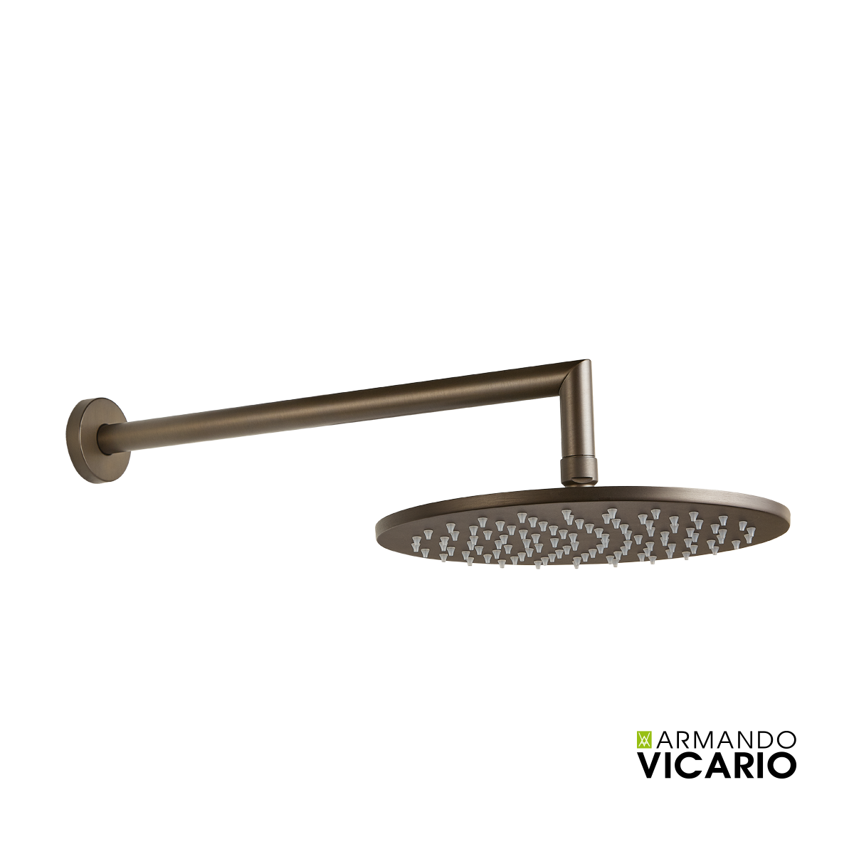 Κεφαλή Ντους BRASS Φ25εκ. με μπράτσο τοίχου VICARIO, Tuscany Brass