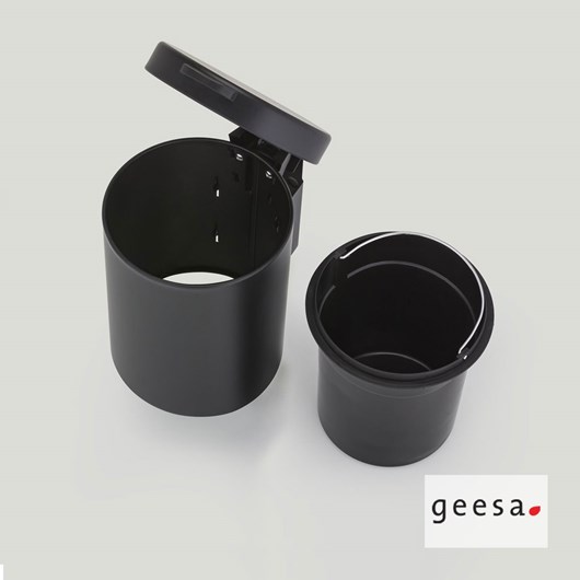 Χαρτοδοχείο Επίτοιχο 3l Geesa Black Matt