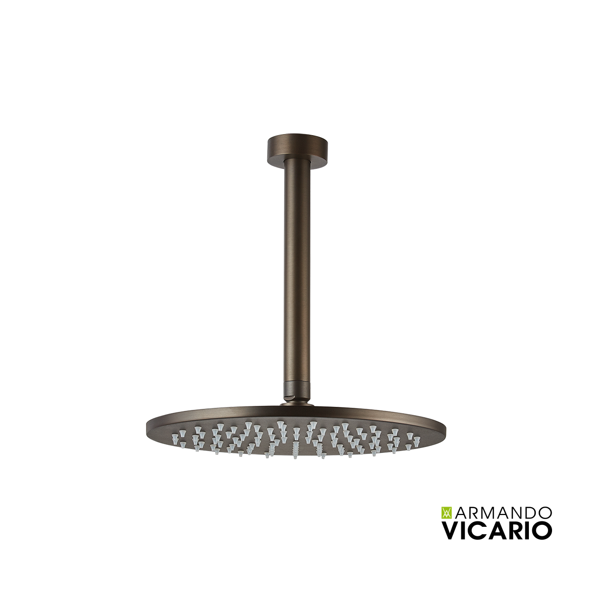 Κεφαλή Ντους BRASS Φ25εκ. με μπράτσο οροφής VICARIO, Tuscany Brass