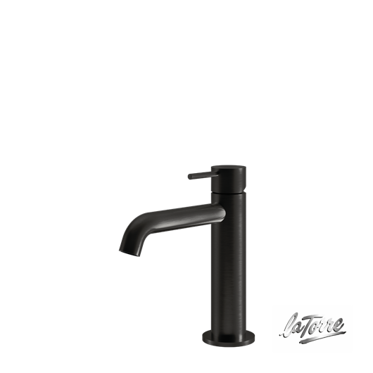 Μπαταρία Νιπτήρα με Βαλβίδα Clic-Clac Elle316 La Torre  PVD Black Brushed