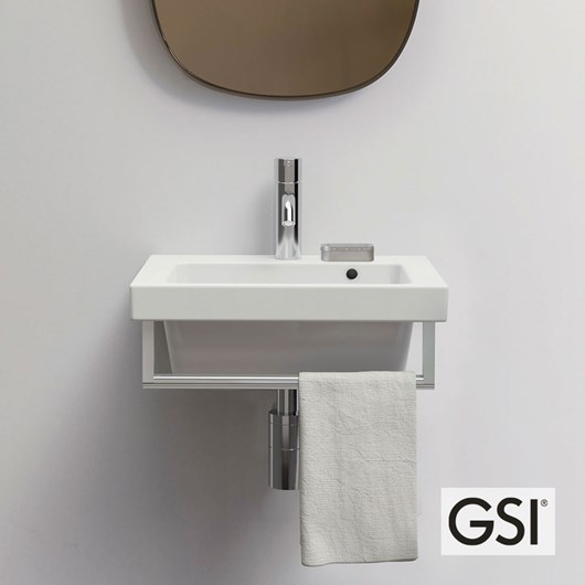 Νιπτήρας Πορσελάνης Norm 42x34 (1 οπή) GSI White