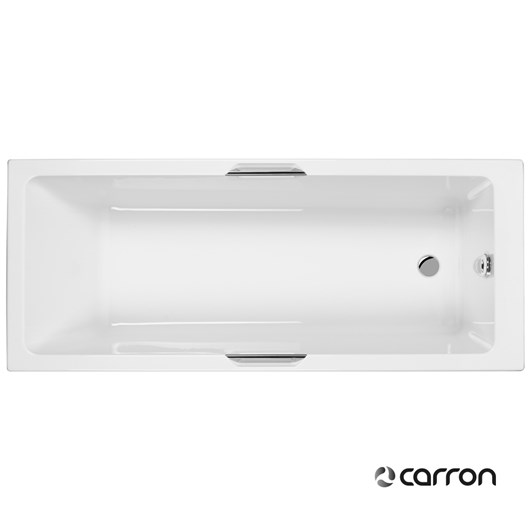 Μπανιέρα Ακρυλική Caronite QUANTUM INTEGRA 1700x750 με λαβές Chrome, Carron Bath White