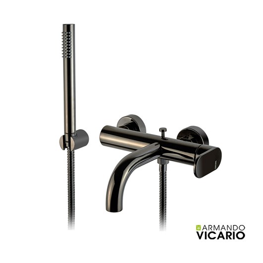 Μπαταρία Λουτρού Slim Vicario Black Chrome