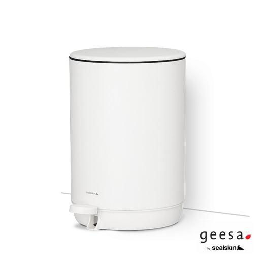 Χαρτοδοχείο Επιδαπέδιο 5l Geesa White Matt