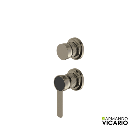 Μίκτης Εντοιχισμού 3 Εξόδων Lumiere Vicario Black Brushed