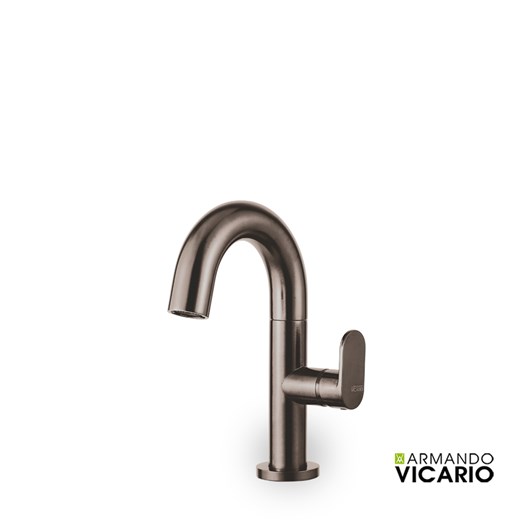 Μπαταρία Νιπτήρα με Βαλβίδα Clic-Clac Slim Vicario Black Brushed