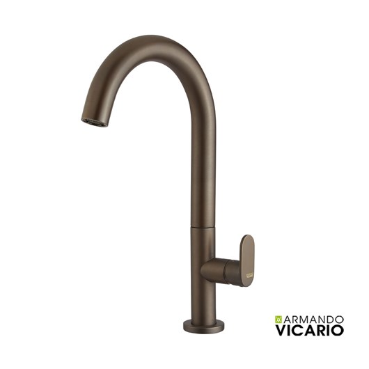 Μπαταρία Νιπτήρα Υψηλή με Βαλβίδα Clic-Clac Slim Vicario Tuscany Brass