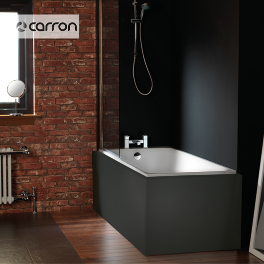 Μπανιέρα Ακρυλική Caronite PROFILE DUO LOW RIM 1700x700, Carron Bath White Matt