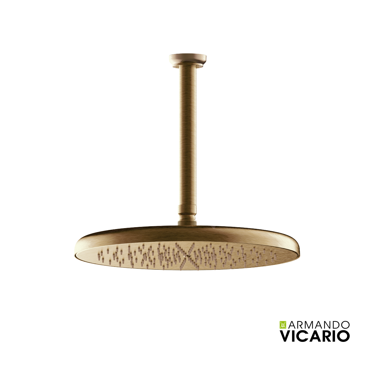 Κεφαλή Ντους Φ35εκ. με μπράτσο Οροφής LUMIERE VICARIO, Antique Brass